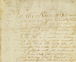 Will of William Tom, of New Castle 1687 Will of William Tom, of New Castle 1687