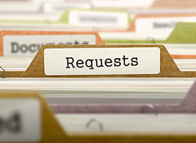 Request a Workshop! Image. Stock image of request folder